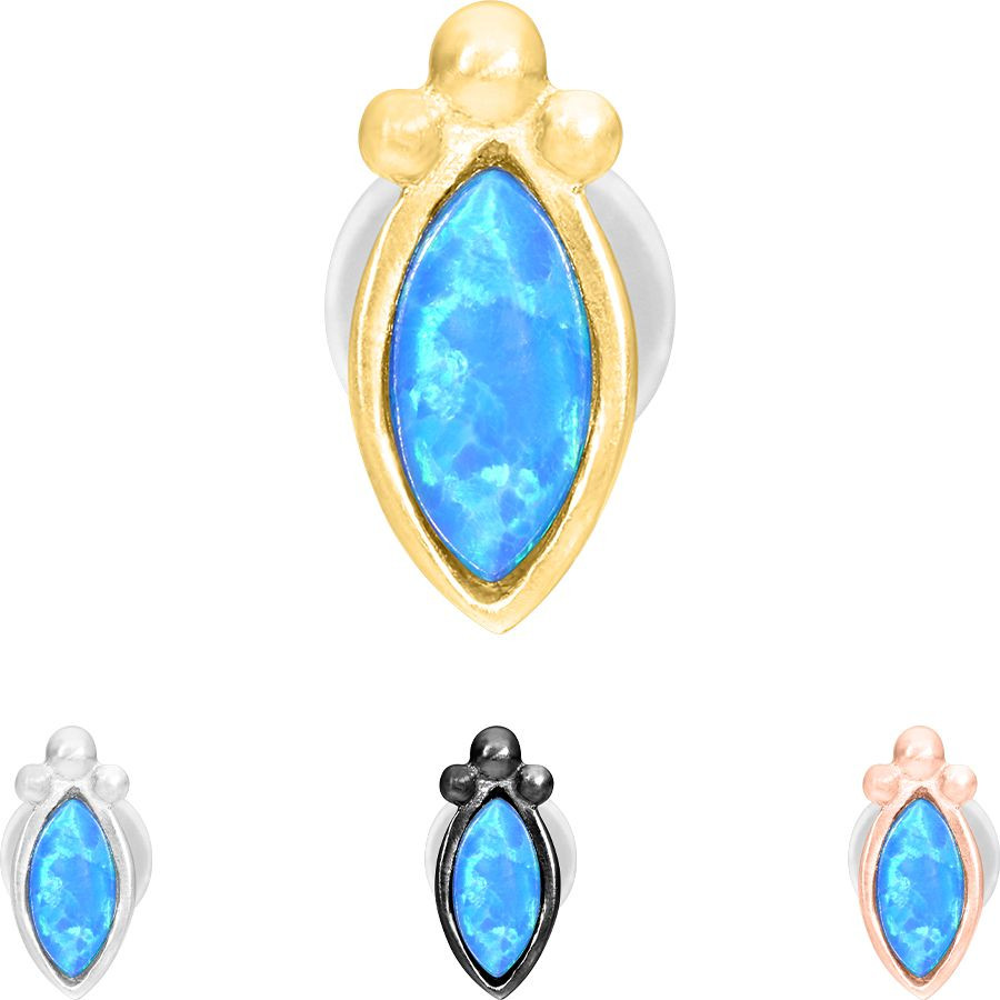 Blue Bindi Opal Push-Fit Labret