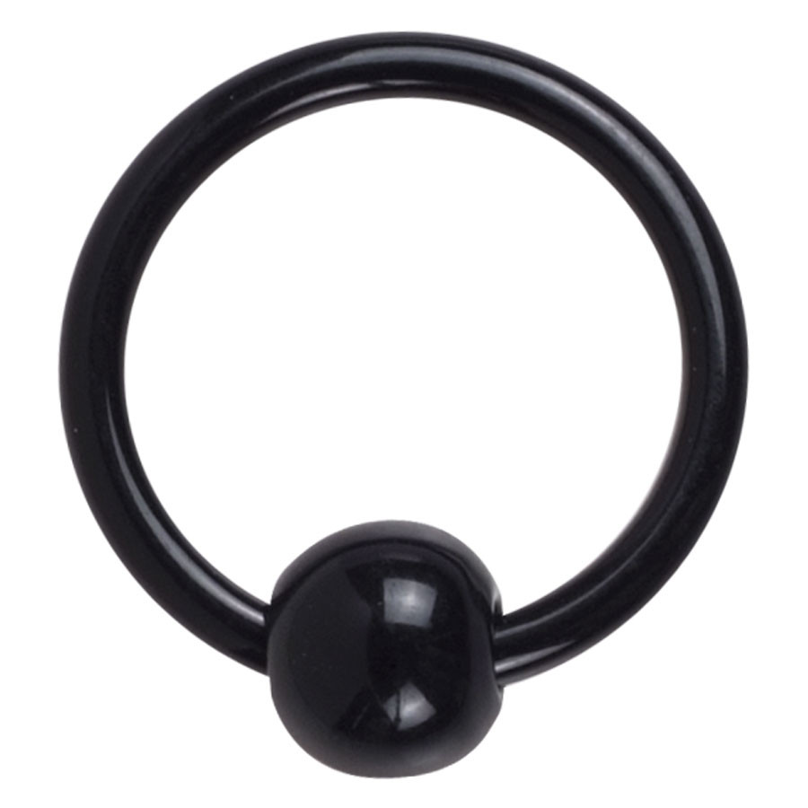 Black Acryl Ball Closure Ring