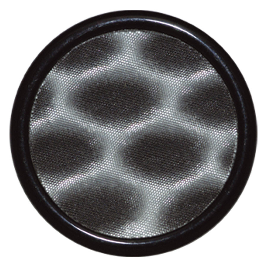 PMMA Honeycomb Plug mit Inlay Schwarz