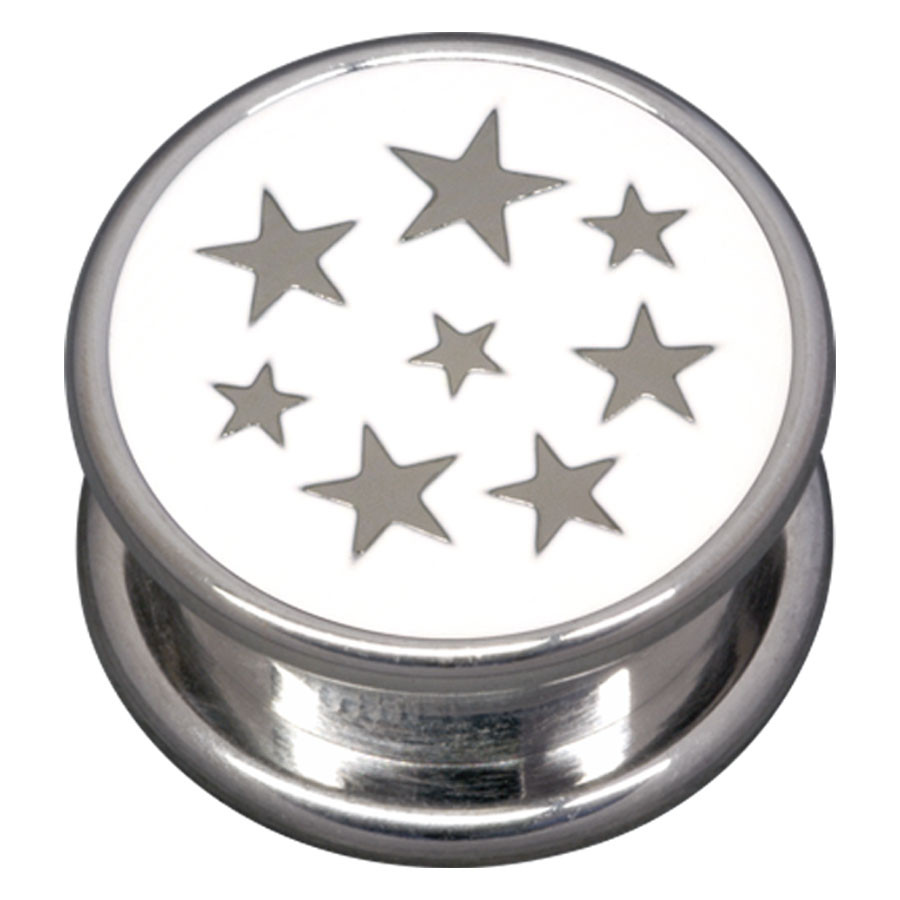 Steel Basicline® Impression Cannister White Stars
