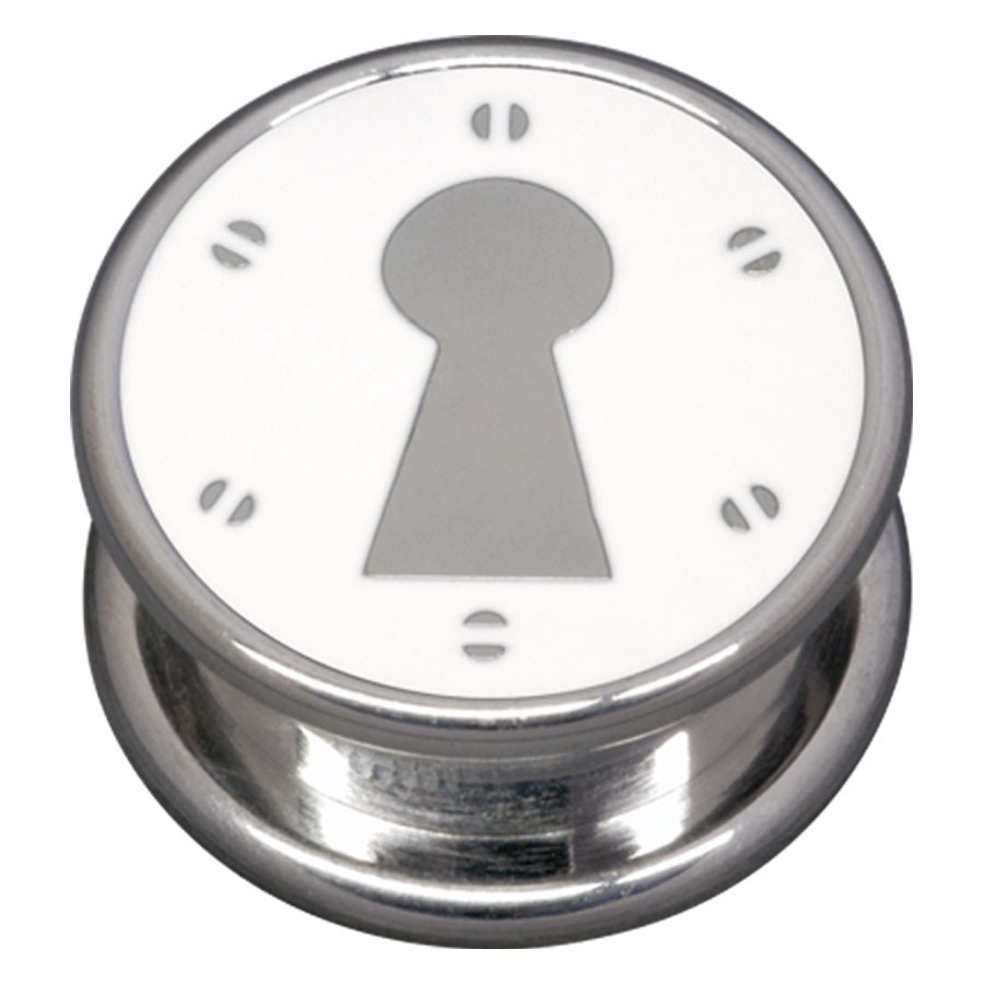 Steel Basicline® Impression Cannister White Keyhole
