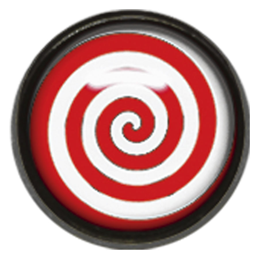 Titan Blackline® Internally Threaded Ikon Disk "Red White Spiral"